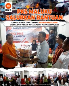 PKS Maluku Salurkan Bantuan untuk Korban Kebakaran di Batu Merah